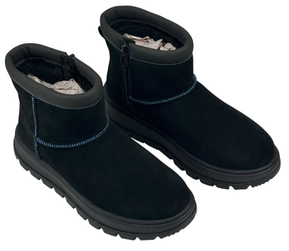 Koolaburra by UGG Koola Mini Hybrid Waterproof Black Suede Boots Womens 8 New